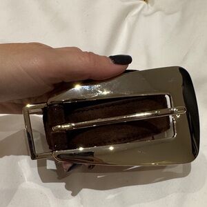 KHAITE Gold and Brown Lucca Belt